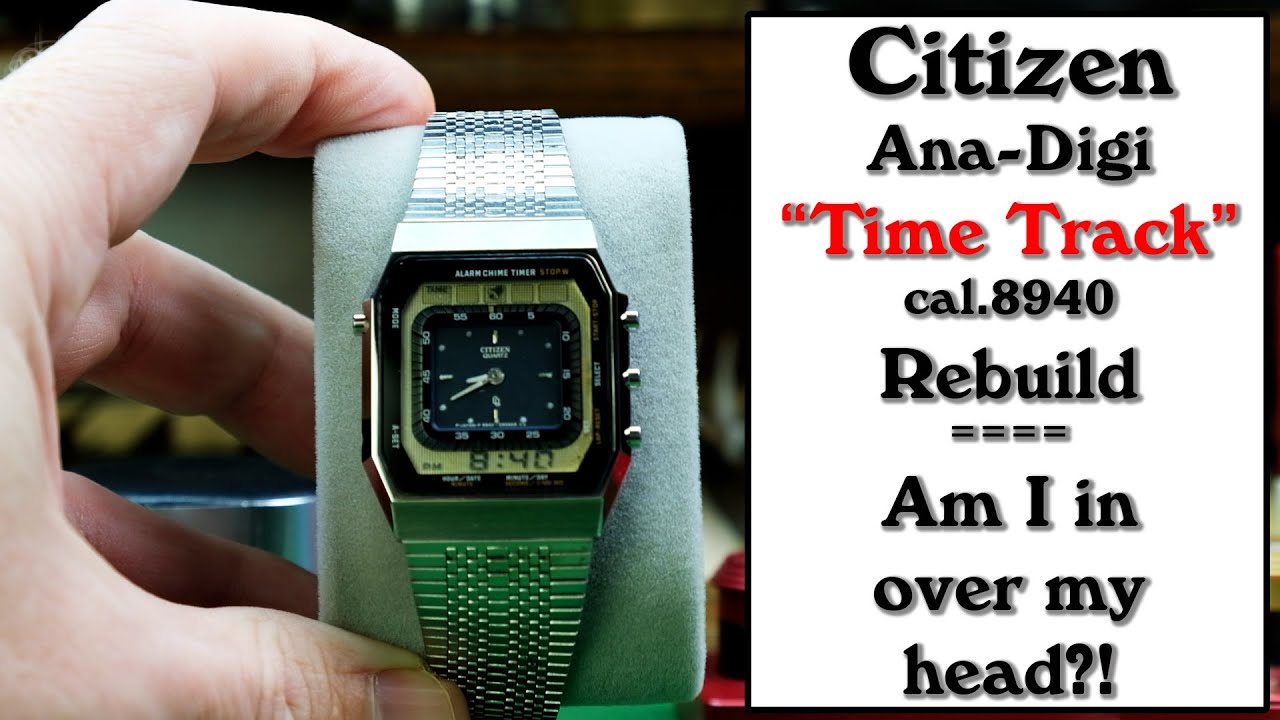 Rebuilding the Citizen Time Track cal 8940 - YouTube