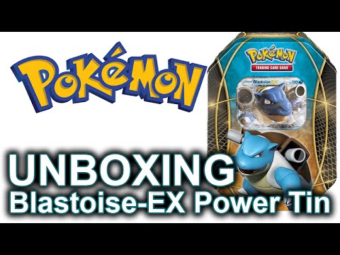 Unboxing Blastoise-EX Power Tin - Pokemon Trading Card Game - YouTube