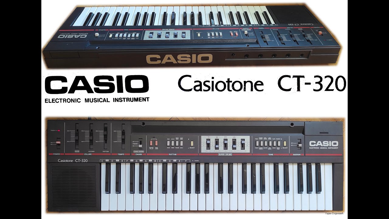 CASIO Casiotone CT-320 CT 320 - SOUNDS and STYLES - YouTube