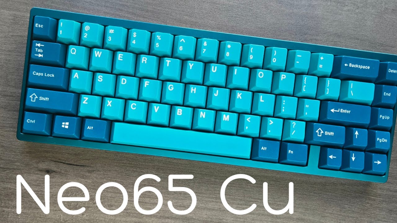 Neo65 cu Teal キーボード 自作キーボード やっと、自分のティール色の