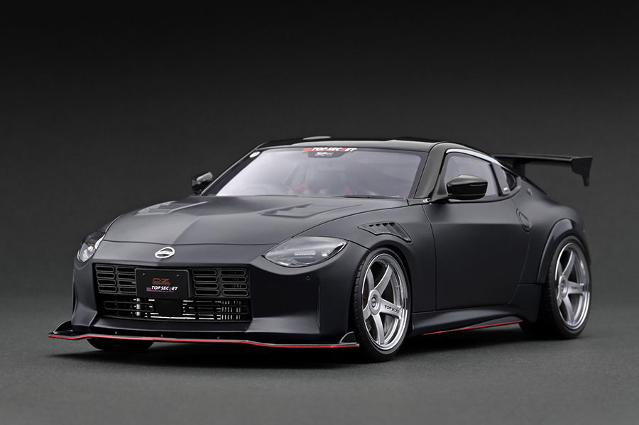 IG3384 1/18 TOP SECRET Fairlady Z (RZ34) Matte Black | LINE UP