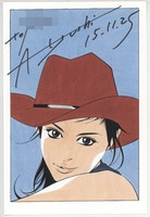 野田彩子 直筆サイン入りカラー複製イラスト「ダブル」