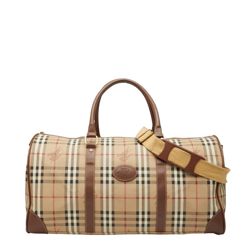 BURBERRY（バーバリー） ノバチェック シャドーホース ボストンバッグ
