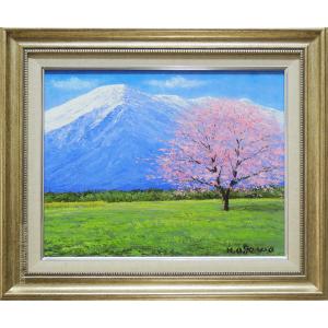 羽柴正和 『閑日』 日本画 F6(6号) 絵画 日本の風景 肉筆 送料無料