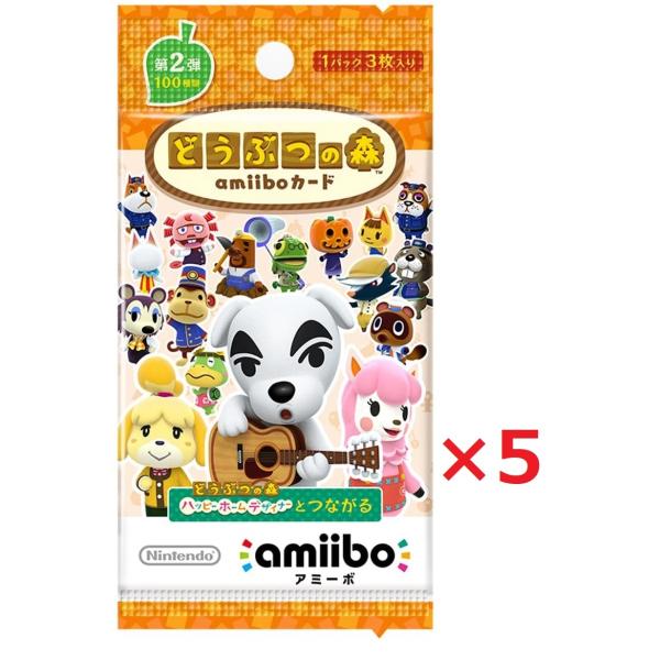 どうぶつの森amiiboカード 第2弾 (5パックセット) : FLOWER STYLE