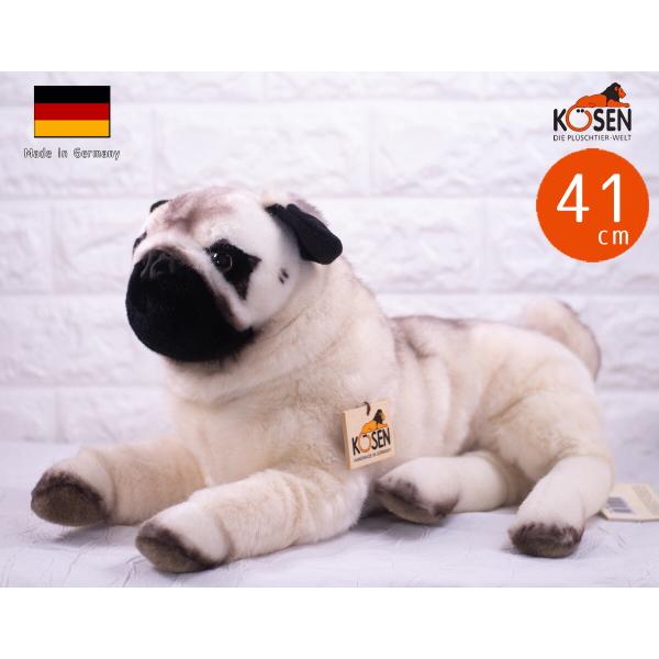 ケーセン ぬいぐるみ Kosen パグ サー・ヘンリー 41cm ドイツ製 リアル