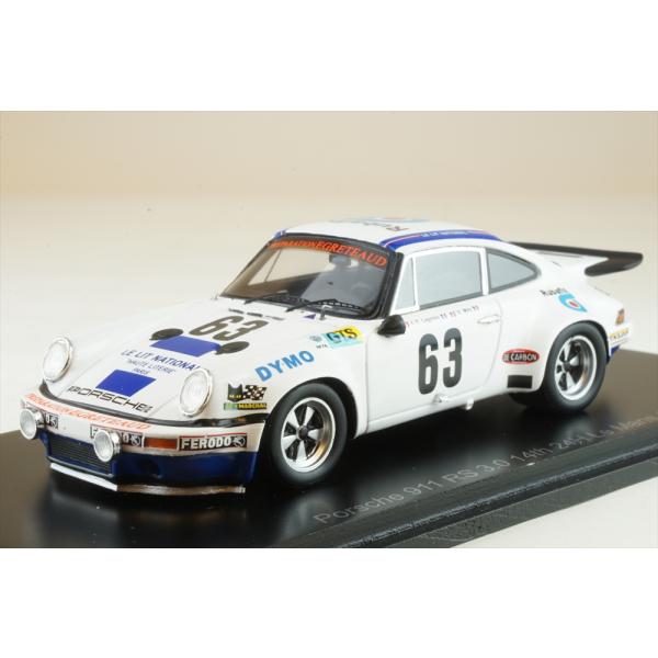 スパーク 1/43 ポルシェ 911 RS 3.0 No.63 1974 ル・マン24時間 14位