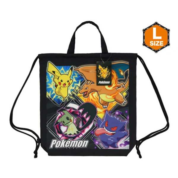 Pokemon（ポケモン） ポケットモンスター トラベル巾着L フラット巾着