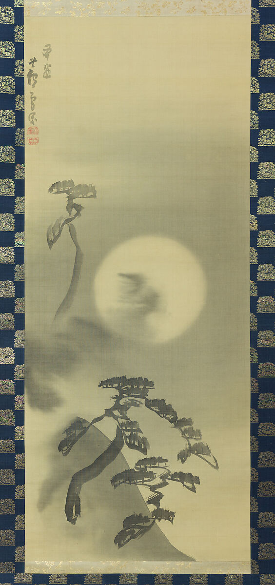 月夜山水図 Moonlit Landscape】日本‐江戸時代‐長澤蘆雪