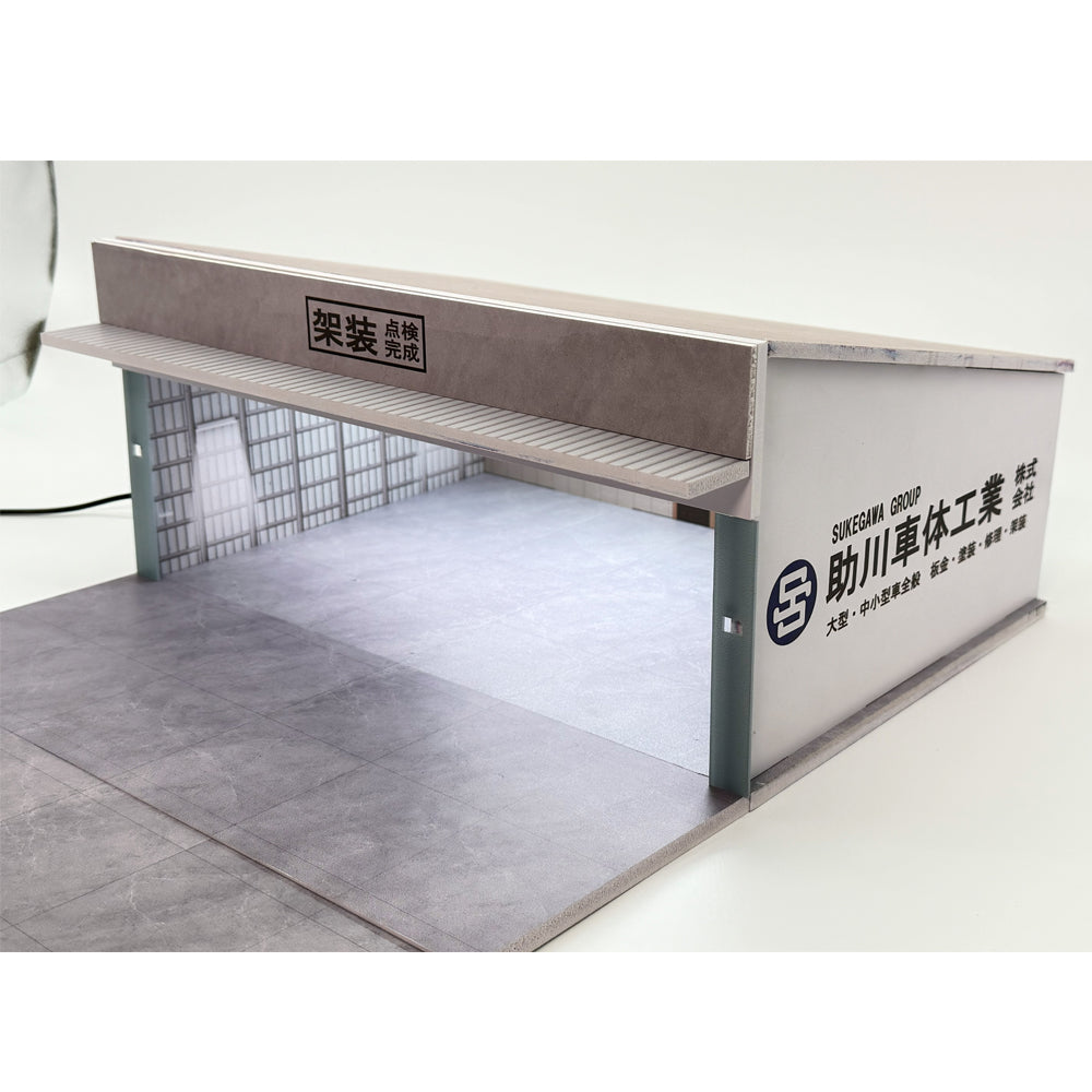 特注品 助川車体工業 Fast Diorama 1/64 大型バス・大型車両整備工場