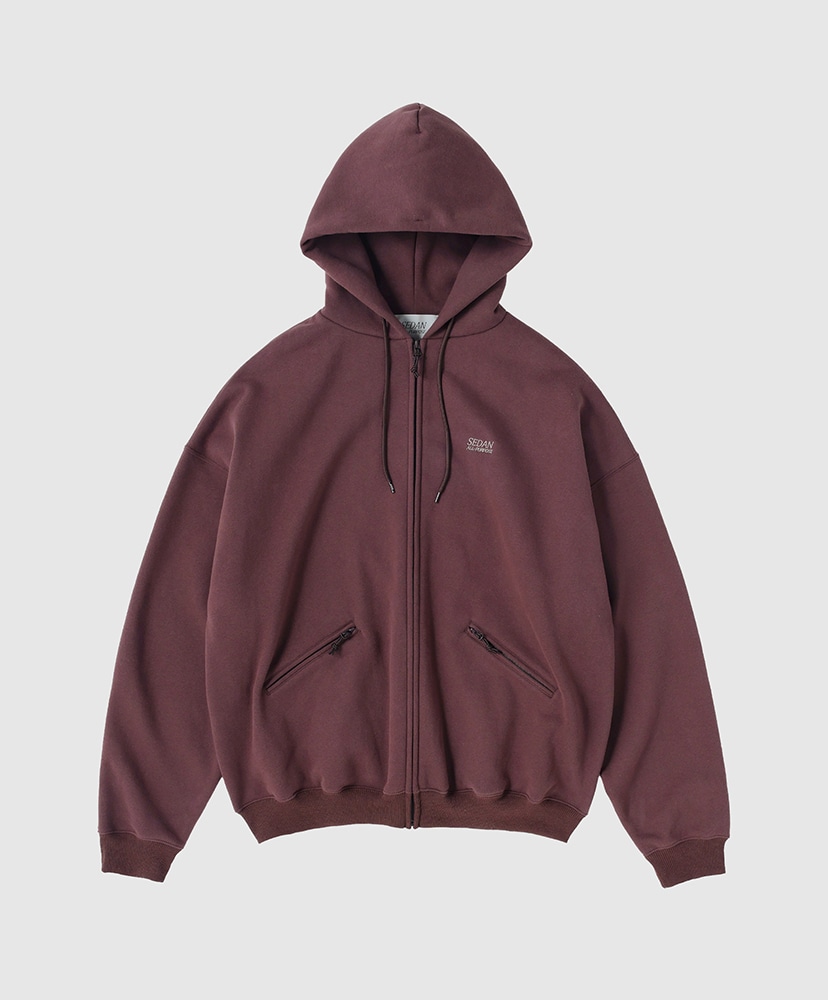 OG Logo Full Zip Hoodie(M(MEN) Charcoal/チャコール): SEDAN ALL-PURPOSE
