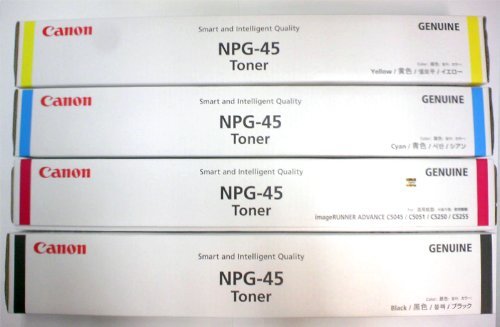 Amazon.co.jp: Canon NPG-45 トナー 4色セット 国内純正品 GENUINE