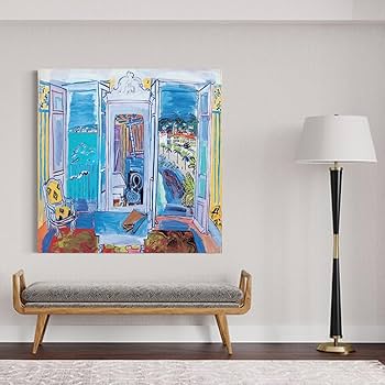 Amazon.co.jp: Raoul Dufyラウル・デュフィ画家の作品「ニースの窓開き