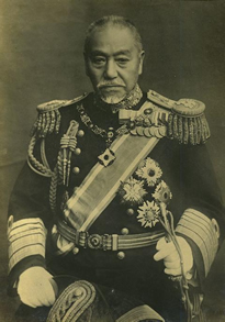 日本海海戦 連合艦隊司令部（前列中央 東郷平八郎、前列左から2番目