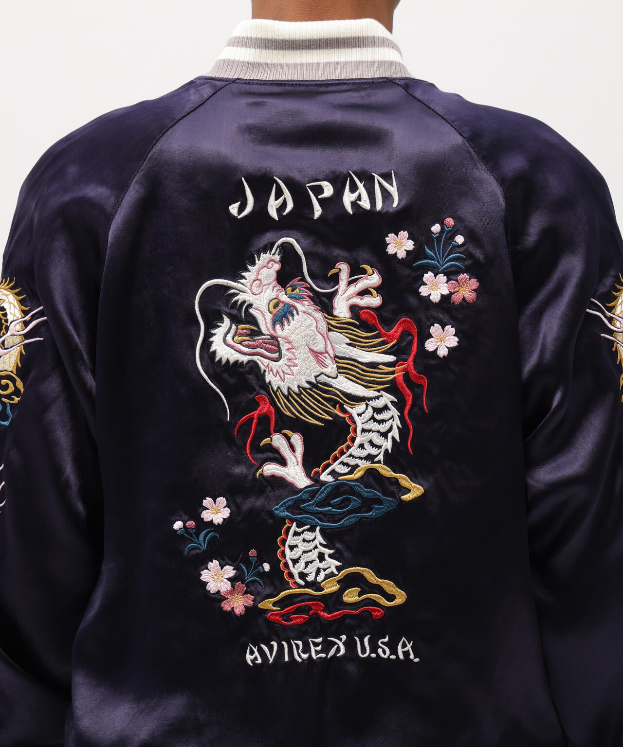 直営店限定》SOUVENIR JACKET ”DRAGON & CHERRY BLOSSOMS” | AVIREX