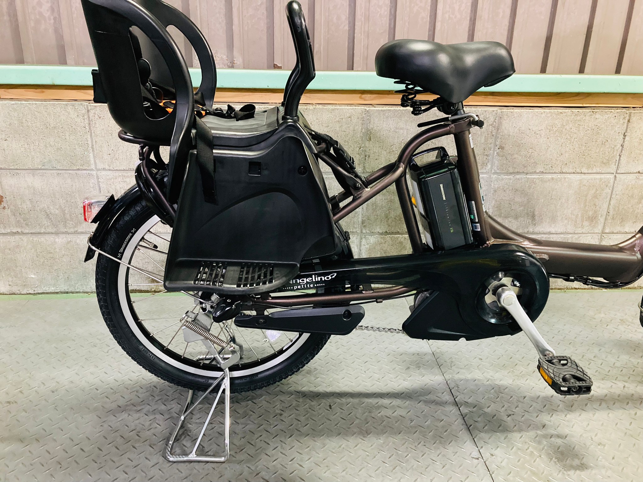 引取限定】ブリジストン 電動自転車 アンジェリーノ チャイルドシート