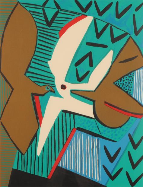 現代アートの絵画をリトグラフの版画で制作した池田満寿夫の現代アート