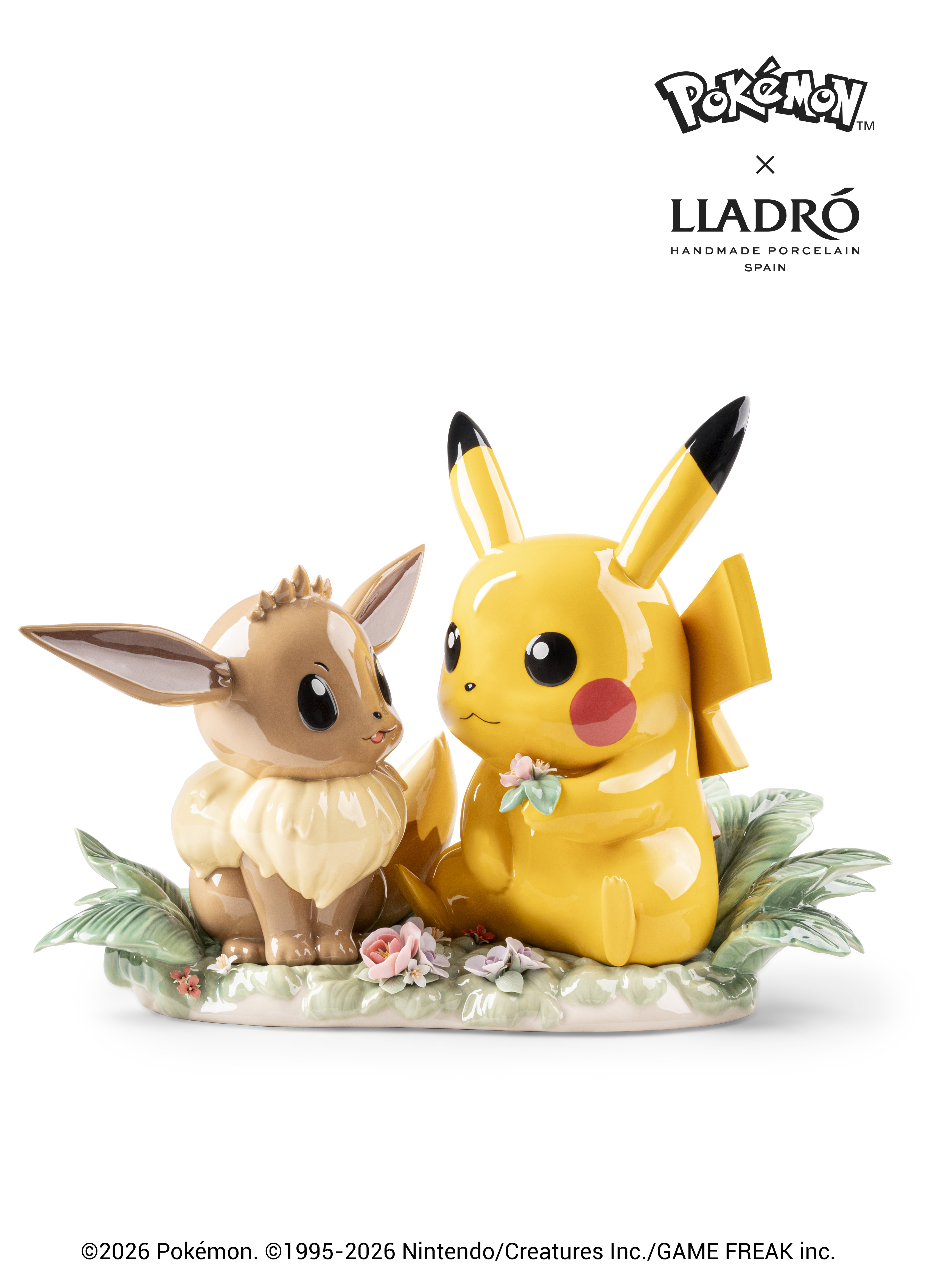 ポケモン』×「リヤドロ」のコラボで、100万円の「ピカチュウ＆イーブイ