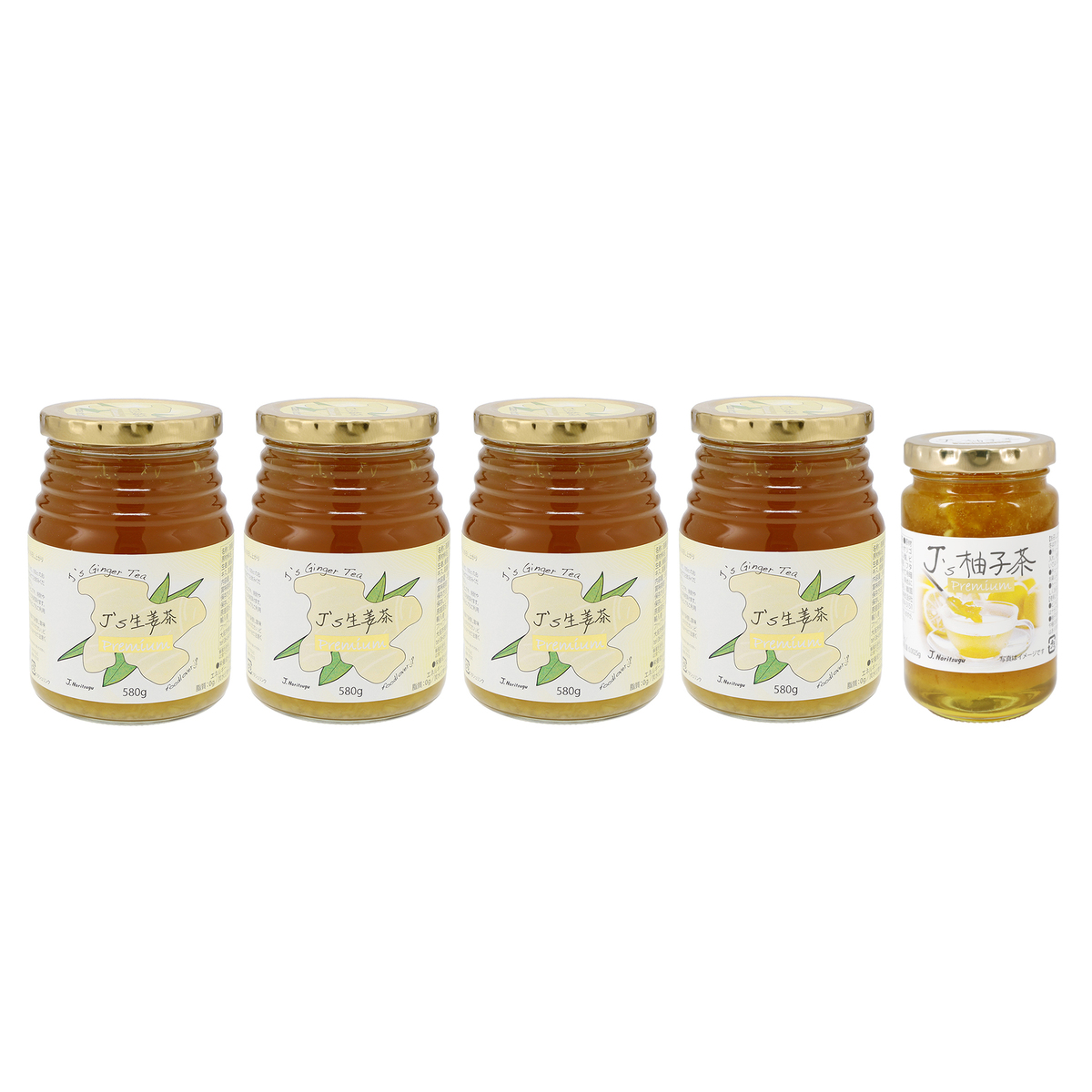 J's 温活茶プレミアム4本セット＋柚子茶小瓶280g - QVC.jp