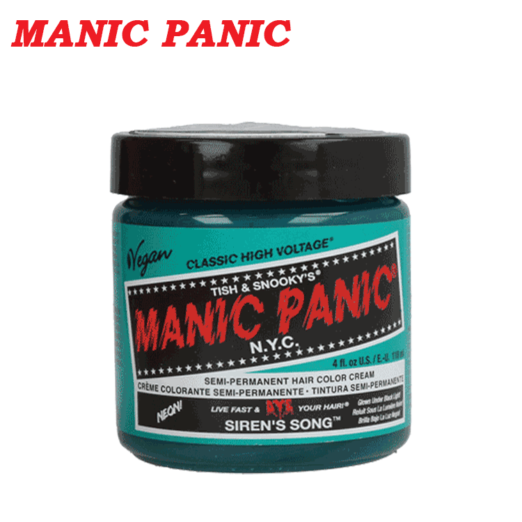 マニックパニック MANIC PANIC ヘアカラー クリーム 118ml 青 緑