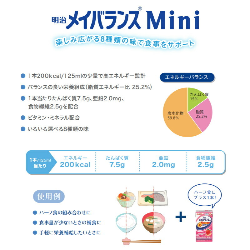 明治（meiji） 介護食 メイバランスミニ 24本 コーヒー味 125ml