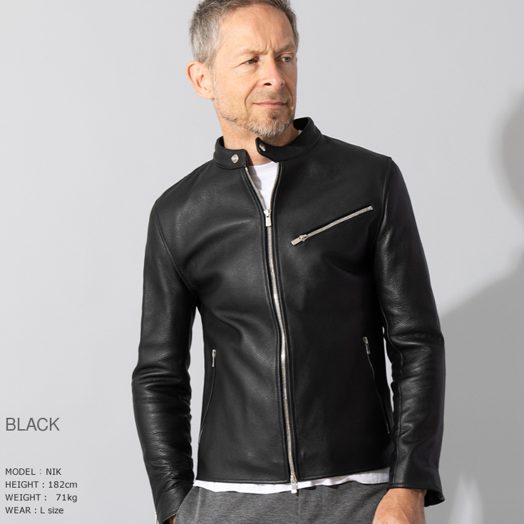 Liugoo Leathers LIUGOO 本革 シングルライダース メンズ リューグー