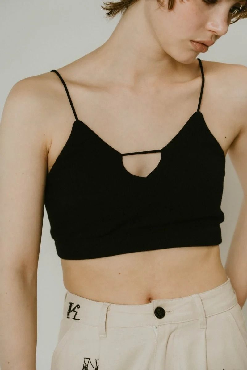 Knuth Marf - 【KnuthMarf × PALM】front design bra top / フロント