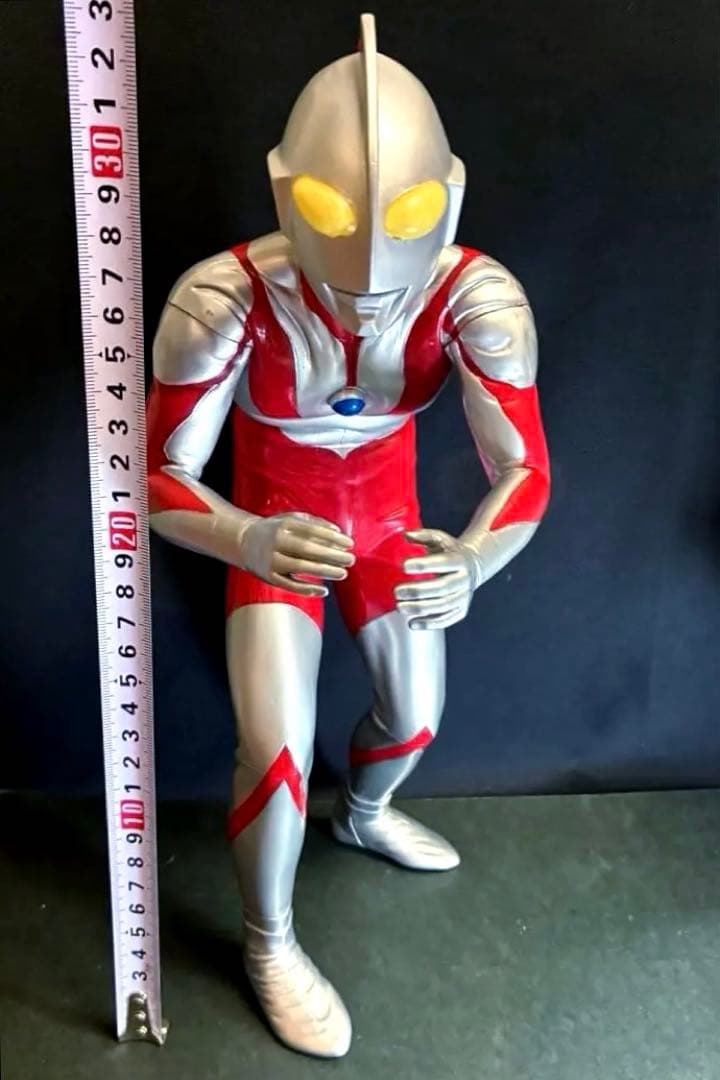 33cm！■1999年 ウルトラマン ソフビ 大サイズ Yahoo!オークション - 1999年製 初代ウルトラマン ビッグサイズソフビ