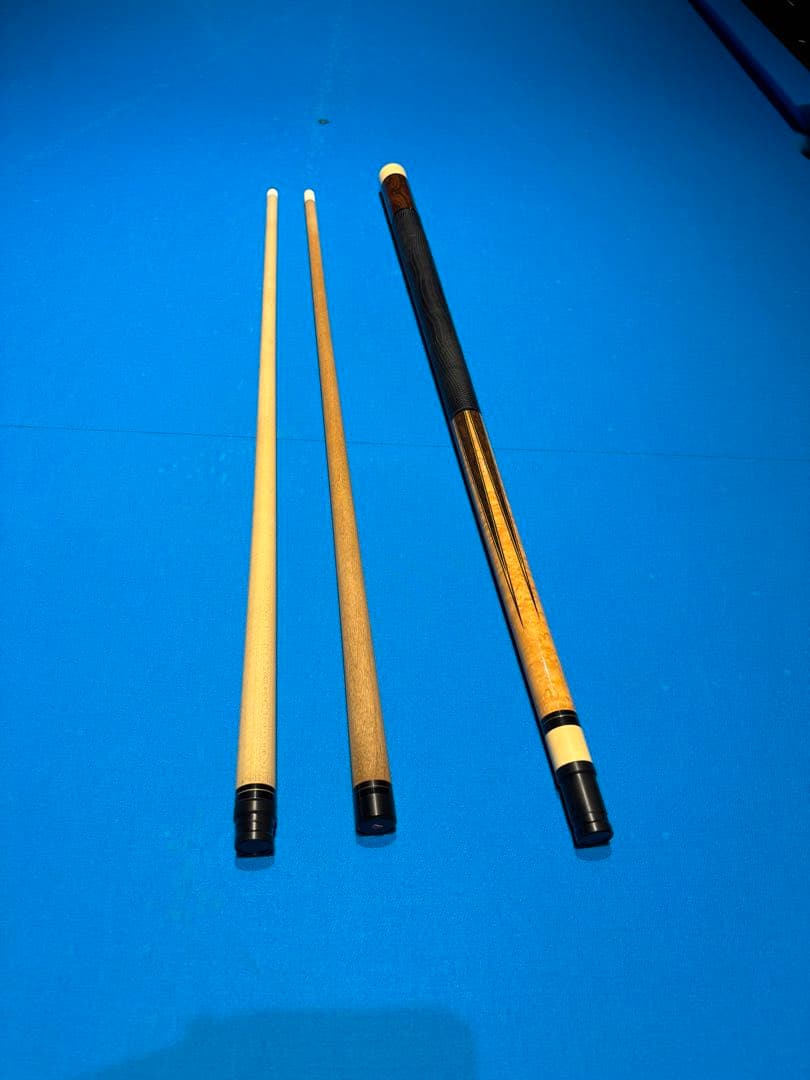 lambros ビリヤードキュー 初期型　2シャフト 中古】ランブロス シャフト2本