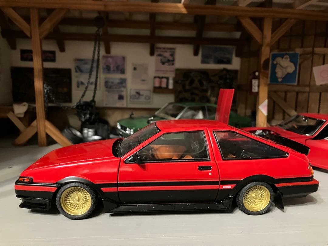 国産名車コレクション 1/24 スプリンター トレノ　スポイラー付き ミニカー】国産名車プレミアムコレクション トヨタ スプリンター