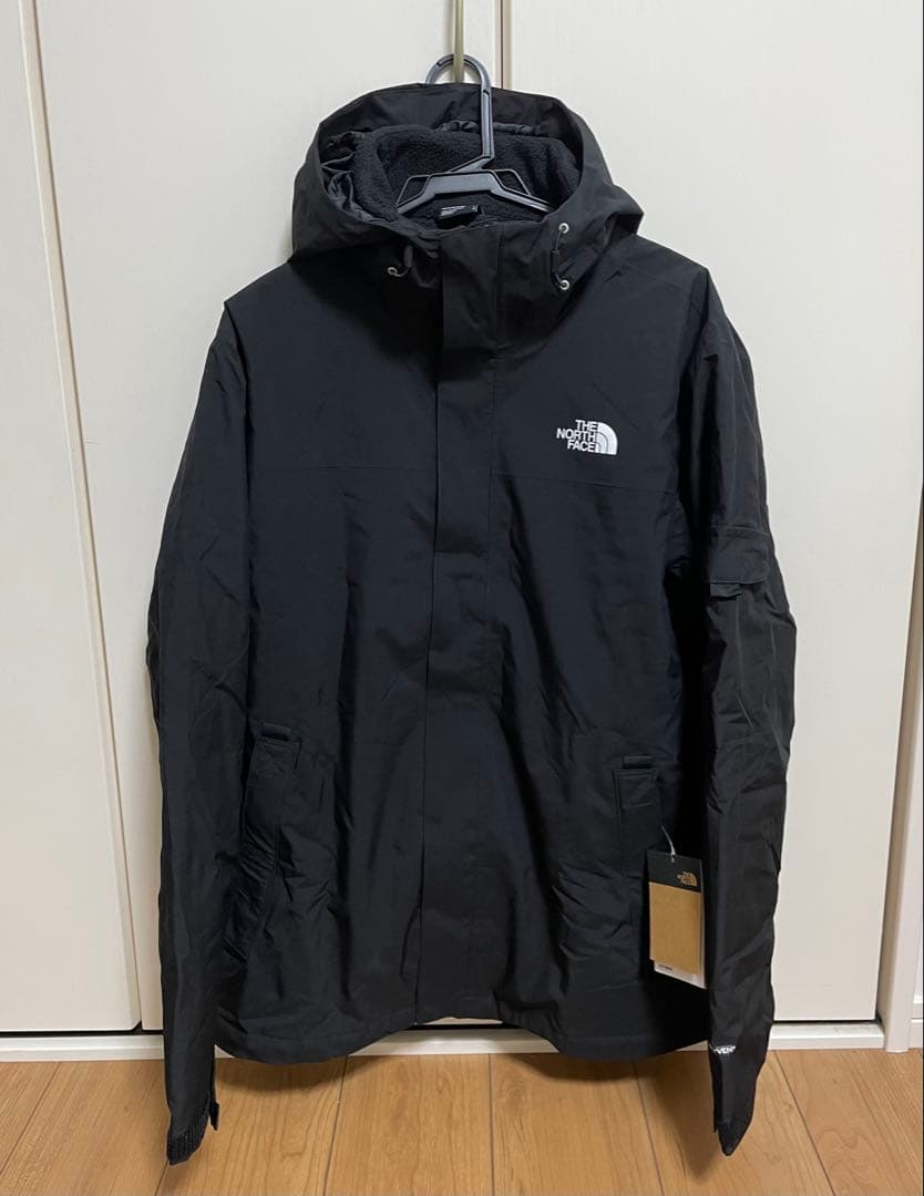 新品未使用 ノースフェイス 3way マウンテンパーカー×フリース メンズL 黒