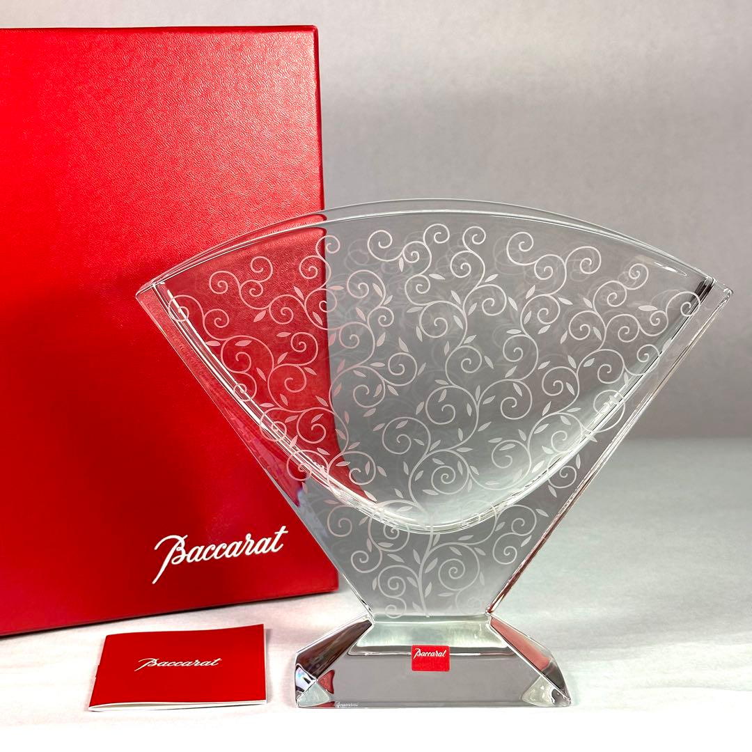 バカラ ランデブー フラワーベース エッチング ツタ模様 H21cm 新品未使用