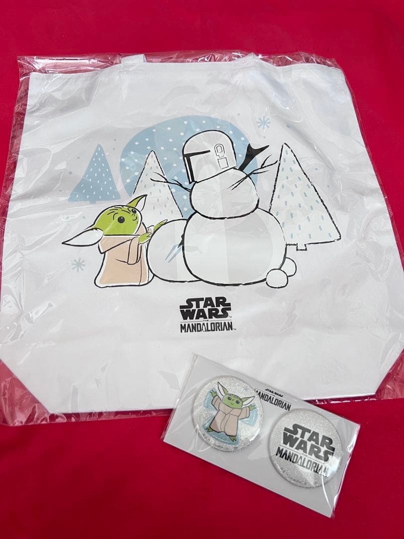 マンダロリアンとグローグー　缶バッジとトートバッグ 楽天市場】☆[公式] STAR WARS スター・ウォーズ カラートートバッグ