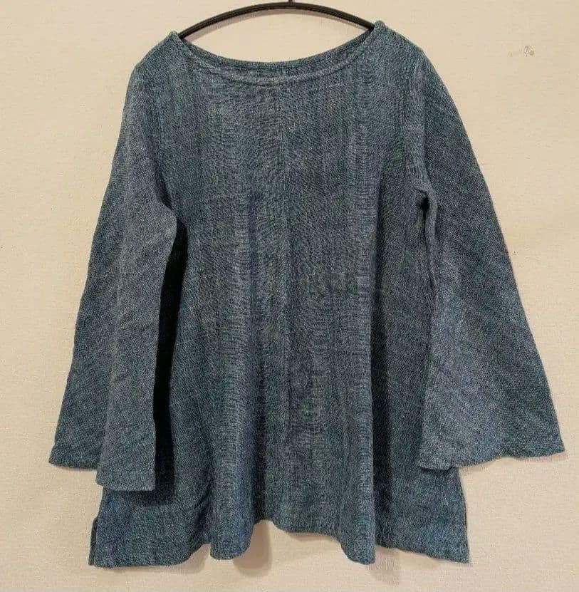 うさとの服 Aライントップス 藍染