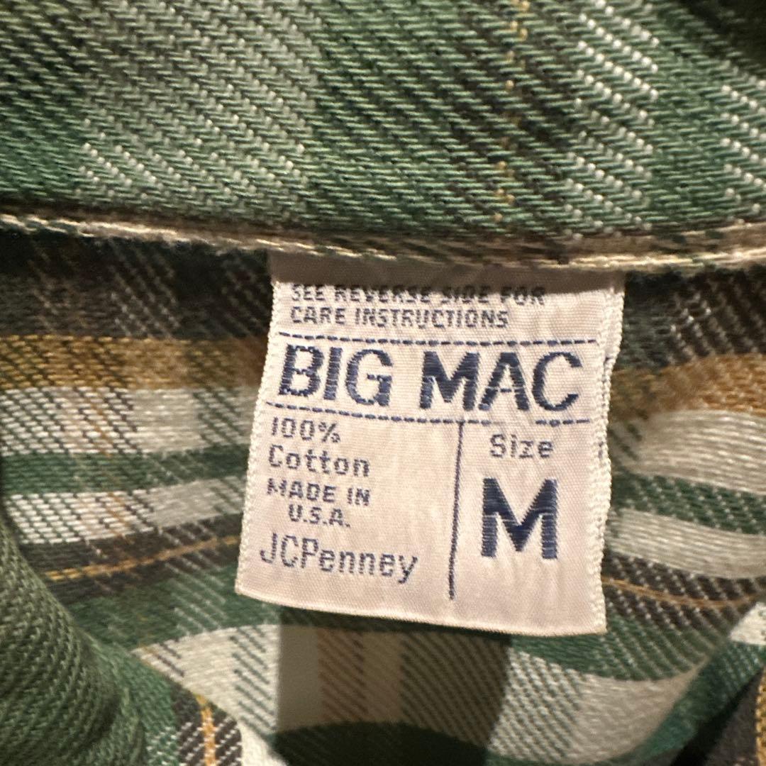 70s USA製 BIGMAC ビッグマック フランネルシャツ