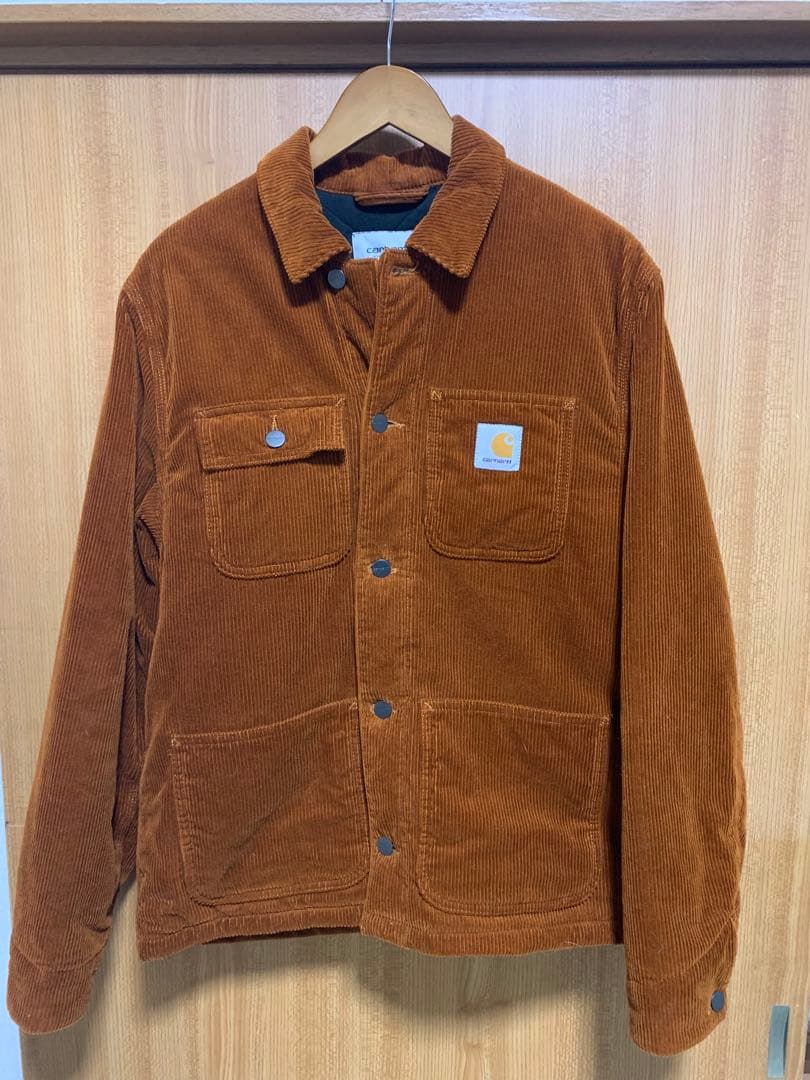 Carharttカーハート ミシガンコート 茶コーデュロイジャケットカバーオール